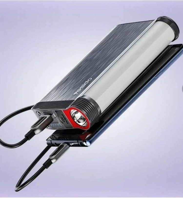 پاوربانک جامپ استارتر Yesido مدل YP36 – ظرفیت 12٬000mAh با چراغ LED اضطراری