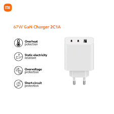 شارژر شیائومی ظرفیت ۶۷ وات با کابل USB Type C
