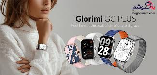 ساعت هوشمند گلوریمی مدل GC SLIM Glorimi با بدنه فلزی و بند سیلیکونی