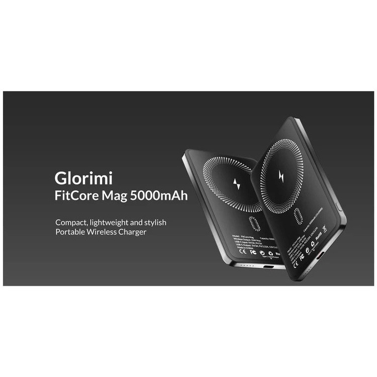 پاوربانک مگ سیف گلوریمی مدل FitCore Mag 20W ظرفیت 5000 میلی آمپر ساعت