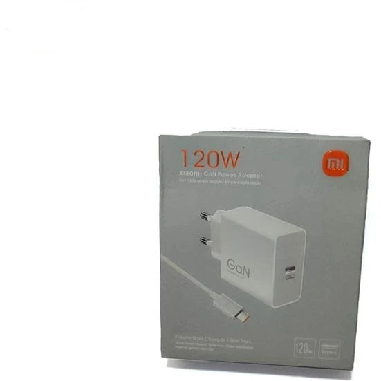 شارژر دیواری شیائومی 120 وات fast charge به همراه کابل تبدیل USB-C