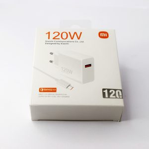 شارژر دیواری شیائومی 120 وات fast charge به همراه کابل تبدیل USB-C