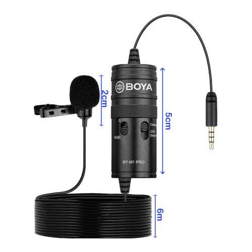 میکروفون یقه ای با سیم بویا مدل BY-M1 PRO