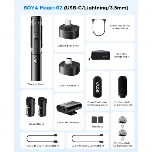 میکروفون حرفه ای BOYA Magic مدل MAGIC-02