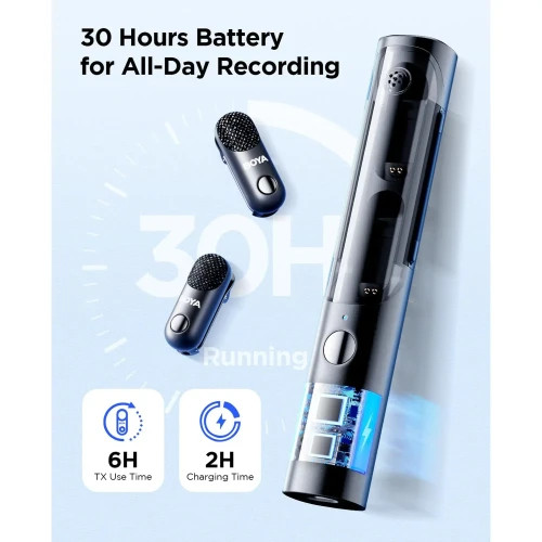 میکروفون یقه ای بی سیم دوکاربره بویا مدل BOYA MAGIC 05 رابط Type-C