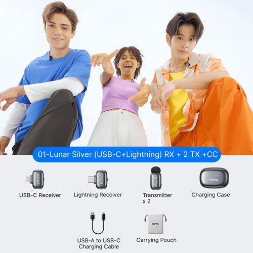 میکروفون بی سیم بویا BOYA mini 2-01 Combo