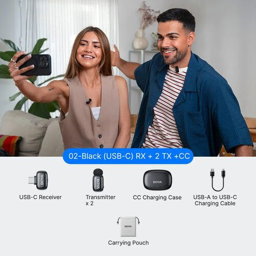میکروفون بی سیم بویا BOYA mini 2-02 Type C