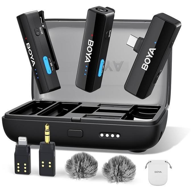 میکروفون بی سیم یقه ای بویا BOYALINK 2 WIERLESS MICROPHONE