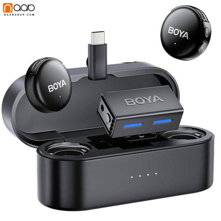 میکروفن دکمه ای مگنتی بی سیم بویا BOYA LINK3-02 Wireless Microphone