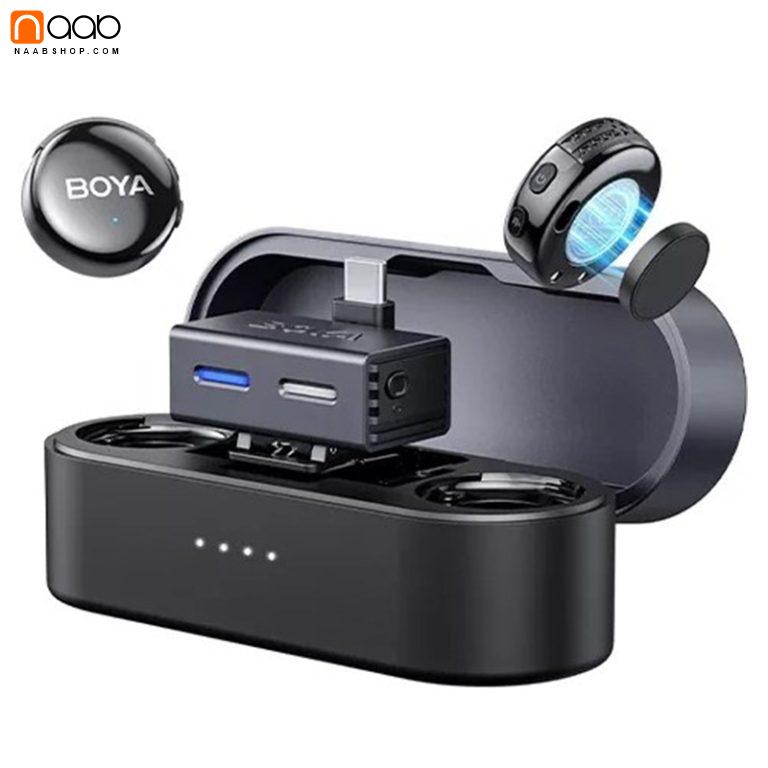 میکروفن دکمه ای مگنتی بی سیم بویا BOYA LINK3-02 Wireless Microphone