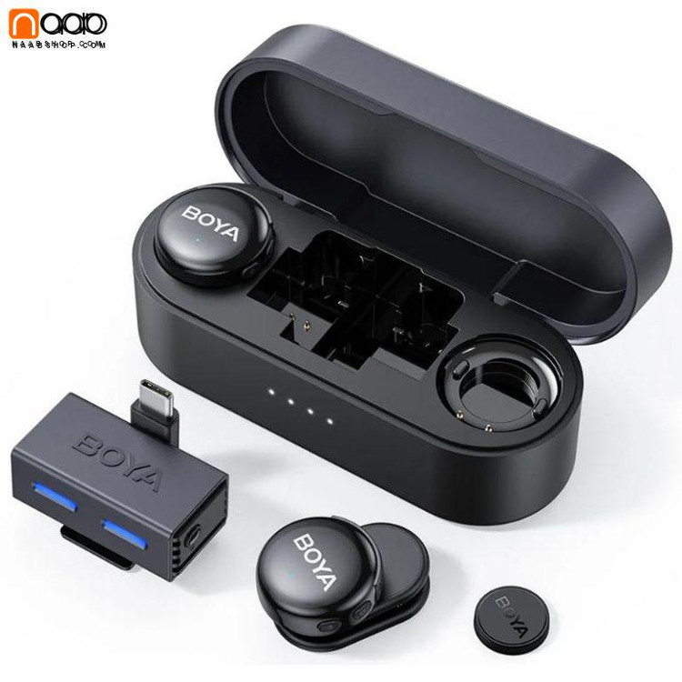 میکروفن دکمه ای مگنتی بی سیم بویا BOYA LINK3-02 Wireless Microphone