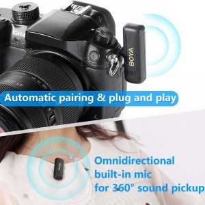 میکروفون یقه ای بی سیم بویا مدل BY-WM3T2-M2