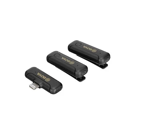 میکروفون یقه ای بی سیم بویا مدل BY-WM3T2-D2 رابط Lightning