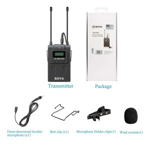 میکروفون دستی و یقه ای بی سیم بویا مدل TX8 Pro