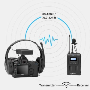 میکروفون دستی و یقه ای بی سیم بویا مدل TX8 Pro