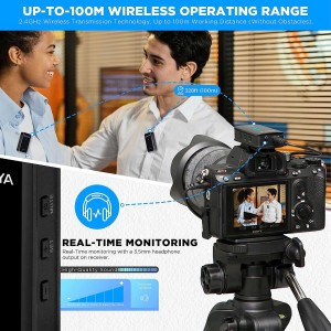 میکروفون یقه ای بی سیم بویا مدل BY-XM6-S2 Mini
