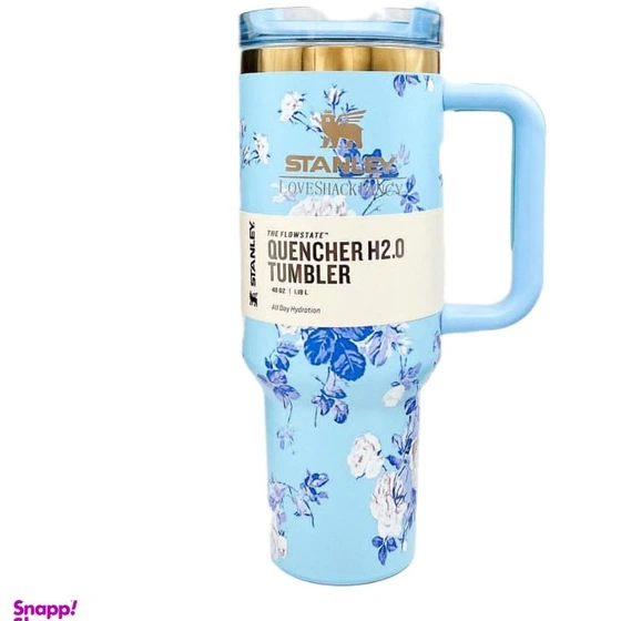 ماگ استنلی گلدار Quencher H2.O Tumbler دسته دار 1.18 لیتر اصل